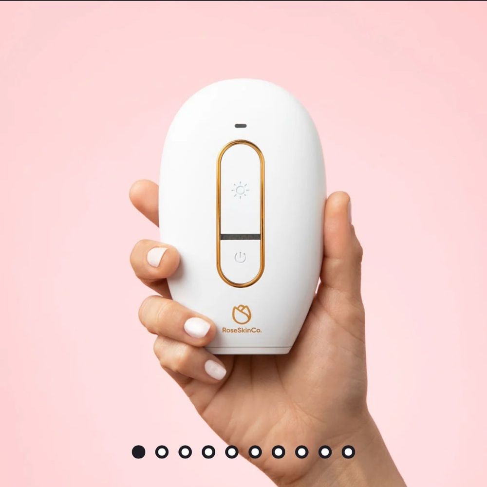 Lumi IPL hair removal handset in white gold RoseSkinCo